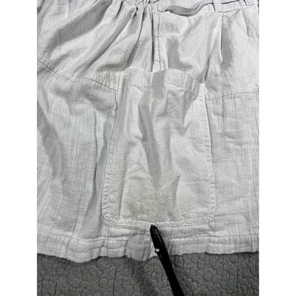 Free People Shorts Womens Small Gray Paperbag Waist Tie Belt Cuffed Pockets - Picture 6 of 13